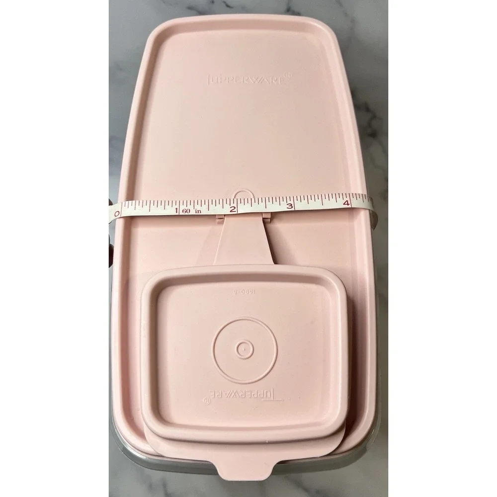 Vintage Tupperware Cereal Keeper With Pink Flip Spout 10